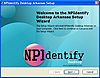 NPIdentify Desktop™, 1st installation screen<br>Application design, lead programmer. NPIdentify Desktop™, 1st installation screen<br>Application design, lead programmer.